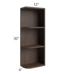 Vienna Kona Brown 6x30 Open End Wall Cabinet – Right Opening