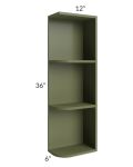 Midtown Hunter Green Shaker 6x36 Open End Wall Cabinet – Right Opening