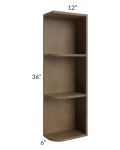 Midtown Mocha Shaker 6x36 Open End Wall Cabinet €“ Right Opening