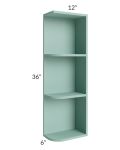 Midtown Sage Green Shaker 6x36 Open End Wall Cabinet – Right Opening