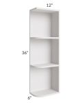 Vienna Cloud 6x36 Open End Wall Cabinet – Right Opening