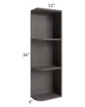 Salem Dark Grey 6x36 Open End Wall Cabinet – Right Opening
