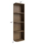 Midtown Mocha Shaker 6x42 Open End Wall Cabinet €“ Right Opening