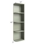 Midtown Pistachio Green Shaker 6x42 Open End Wall Cabinet - Right Opening