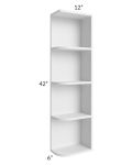 Union White 6x42 Open End Wall Cabinet – Right Opening