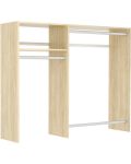 Hanging Closet Wardrobe Storage Clothing Organizer Rod Rack System Kit for Bedroom