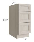 Catalina Mist 15" 3-Drawer Base Cabinet
