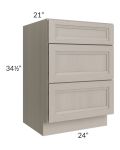 Catalina Mist 24" 3-Drawer Vanity Base Cabinet