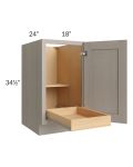 Catalina Mist 18" Full Height Door Base Cabinet with 1 Rollout Tray
