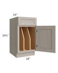 Catalina Mist 18" Tray Divider Base Cabinet