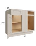 Catalina Mist 42" Blind Base Cabinet