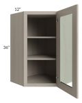 Catalina Mist 24x36 Wall Diagonal Corner Cabinet (Prepped for Glass Doors)