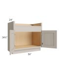 Catalina Mist 36" Farm Sink Base Cabinet