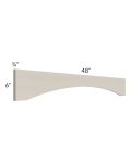 Catalina Mist 48" Shaker Arch Valance 