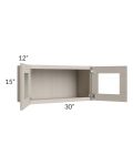 Catalina Mist 30x15 Decorative Wall Cabinet