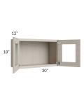 Catalina Mist 30x18 Decorative Wall Cabinet