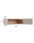 Catalina Mist 36x12x24 Wall Cabinet