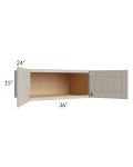 Catalina Mist 36x15x24 Wall Cabinet