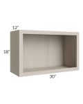 Catalina Mist 30" Wall Open Cabinet