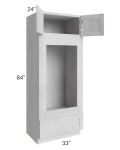 Heather Grey Shaker 33x84 Double Oven or Oven/Microwave Cabinet