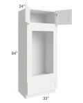Aspen White Shaker 33x84 Double Oven or Oven/Microwave Cabinet