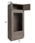 Providence Natural Grey 33x84 Double Oven or Oven/Microwave Cabinet