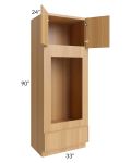 Portland Sand 33x90 Double Oven or Oven/Microwave Cabinet 