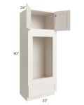 Providence Cream Glaze 33x90 Double Oven or Oven/Microwave Cabinet