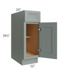 Catalina Meadow Green 12" Base Cabinet 