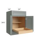 Catalina Meadow Green 24" Base Cabinet with 1 Rollout Tray