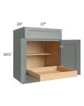 Catalina Meadow Green 27" Base Cabinet with 1 Rollout Tray