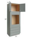 Catalina Meadow Green 33x90x24 Oven Cabinet 