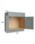 Catalina Meadow Green 36" Vanity Base Cabinet