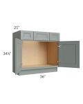 Catalina Meadow Green 36" Vanity Base Cabinet