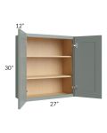 Catalina Meadow Green 27x30 Wall Cabinet 