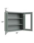 Catalina Meadow Green 30x30 Wall Glass Door Cabinet (Prepped for Glass Doors) 