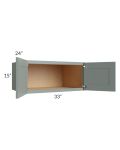Catalina Meadow Green 33x15x24 Wall Cabinet 