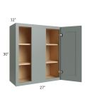Catalina Meadow Green 27x30 Wall Blind Cabinet 