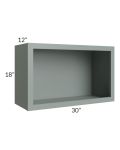 Catalina Meadow Green 30" Wall Open Cabinet - Low stock through March