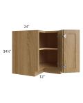 Catalina Toffee 36" Corner Base Cabinet