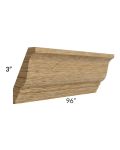 Catalina Toffee 96" Crown Molding (3" Height)