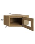 Catalina Toffee 24x12 Decorative Wall Diagonal Corner Cabinet