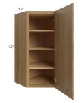 Catalina Toffee 24x42 Wall Diagonal Corner Cabinet
