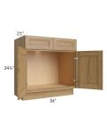 Catalina Toffee 36" Vanity Base Cabinet