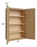 Catalina Toffee 27x42 Wall Cabinet