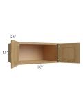 Catalina Toffee 33x15x24 Wall Cabinet