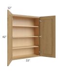 Catalina Toffee 33x42 Wall Cabinet