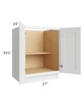 Catalina White 27" Full Height Door Base Cabinet