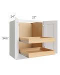 Catalina White 27" Full Height Base Cabinet with 2 Rollout Trays