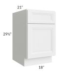 Catalina White 18" Drawer File Base Cabinet
